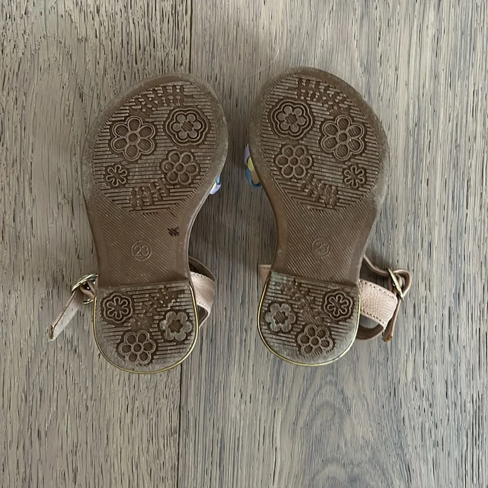 Leather Girls Sandals - Picture 3 of 5